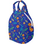 Bright and colorful floral pattern Travel Backpacks