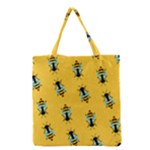 Bee pattern background Grocery Tote Bag