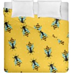 Bee pattern background Duvet Cover Double Side (King Size)