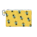 Bee pattern background Canvas Cosmetic Bag (Medium)