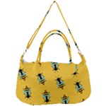 Bee pattern background Removal Strap Handbag