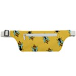 Bee pattern background Active Waist Bag