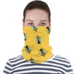 Bee pattern background Face Seamless Bandana (Adult)