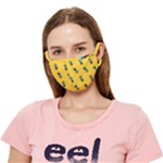 Bee pattern background Crease Cloth Face Mask (Adult)