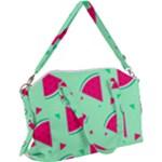 Cute seamless watermelon pattern Canvas Crossbody Bag