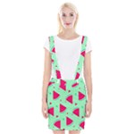 Cute seamless watermelon pattern Braces Suspender Skirt