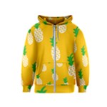 pineapple patterns Kids  Zipper Hoodie