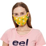 pineapple patterns Crease Cloth Face Mask (Adult)