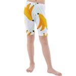 bananas seamless pattern Kids  Mid Length Swim Shorts