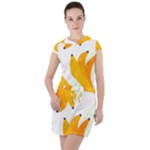 bananas seamless pattern Drawstring Hooded Dress