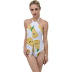 pears pattern Go with the Flow One Piece Swimsuit