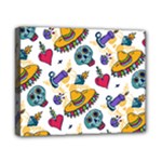 Bright Day of the Dead seamless pattern Canvas 10  x 8  (Stretched)