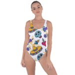 Bright Day of the Dead seamless pattern Bring Sexy Back Swimsuit