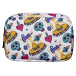 Bright Day of the Dead seamless pattern Make Up Pouch (Small)
