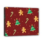 Cute Christmas seamless pattern Canvas 10  x 8  (Stretched)