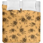 Hand drawn sunflower pattern Duvet Cover Double Side (King Size)