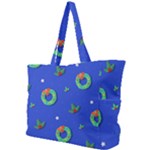 Christmas pattern with wreaths Simple Shoulder Bag