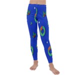 Christmas pattern with wreaths Kids  Lightweight Velour Leggings