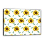Delicate sunflower seamless pattern Canvas 18  x 12  (Stretched)