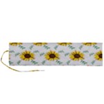 Delicate sunflower seamless pattern Roll Up Canvas Pencil Holder (L)