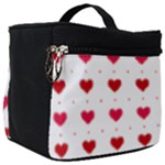 Romantic Valentine s heart pattern Make Up Travel Bag (Big)