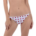 Romantic Valentine s heart pattern Ring Detail Bikini Bottom