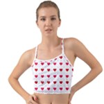 Romantic Valentine s heart pattern Mini Tank Bikini Top