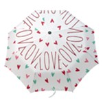 Love wallpaper with hearts Folding Umbrellas