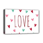 Love wallpaper with hearts Deluxe Canvas 18  x 12  (Stretched)