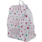 Love wallpaper with hearts Top Flap Backpack