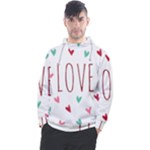 Love wallpaper with hearts Men s Pullover Hoodie