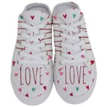 Love wallpaper with hearts Half Slippers
