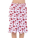 Valentine s stamped hearts pattern Short Mermaid Skirt