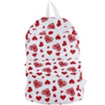 Valentine s stamped hearts pattern Foldable Lightweight Backpack