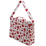 Valentine s stamped hearts pattern Box Up Messenger Bag