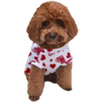 Valentine s stamped hearts pattern Dog T-Shirt