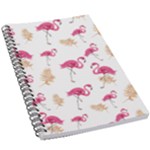 Flamingo nature seamless pattern 5.5  x 8.5  Notebook