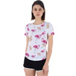 Flamingo nature seamless pattern Back Cut Out Sport Tee