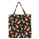 Easter rabbit pattern Grocery Tote Bag