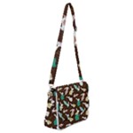 Easter rabbit pattern Shoulder Bag with Back Zipper