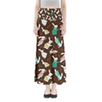 Easter rabbit pattern Full Length Maxi Skirt