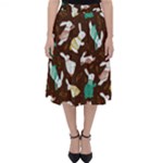 Easter rabbit pattern Classic Midi Skirt