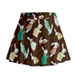 Easter rabbit pattern Mini Flare Skirt