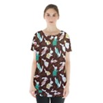 Easter rabbit pattern Skirt Hem Sports Top