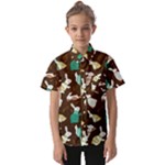 Easter rabbit pattern Kids  Short Sleeve Shirt