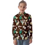 Easter rabbit pattern Kids  Long Sleeve Shirt