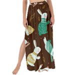 Easter rabbit pattern Maxi Chiffon Tie-Up Sarong