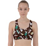 Easter rabbit pattern Back Weave Sports Bra