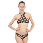 Easter rabbit pattern High Neck Bikini Set