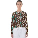 Easter rabbit pattern Women s Slouchy Sweat